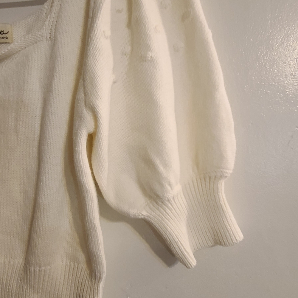 Lily White Cream Knit Top - Picture 3 of 6